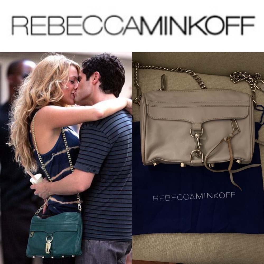 Rebecca Minkoff Grey Mini MAC crossbody bag